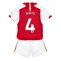 Dječji Nogometni Dres Arsenal Benjamin White #4 Domaci 2023-24 Kratak Rukav (+ Kratke hlače)
